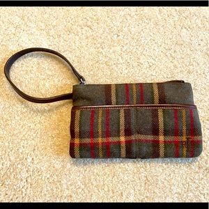 Ralph Lauren Plaid Wool Wristlet